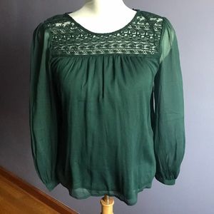 Beautiful emerald green blouse